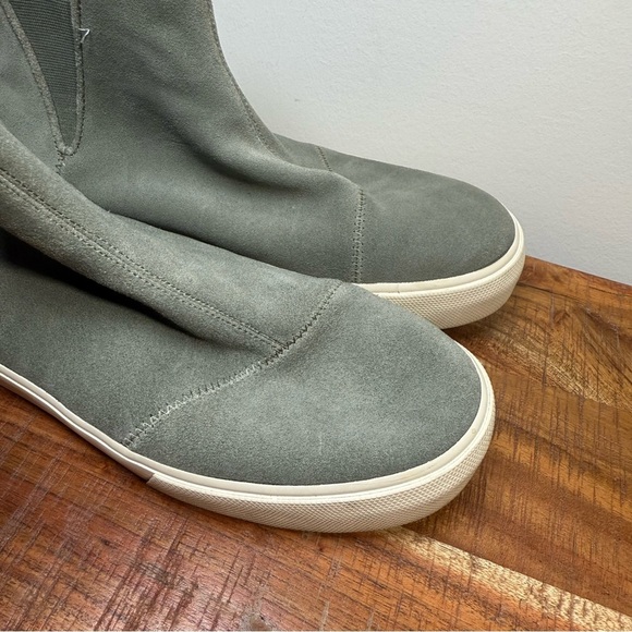 Tom’s Gray/Green Suede Fenix Boots, Women’s 11 - Picture 2 of 9